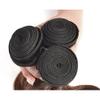 Evaxilc 22/24/26-Inch Brazilian Remy Human Hair Bundles, Body Wave, Highlight Light Brown, 3 Bundles, 300 g view 3