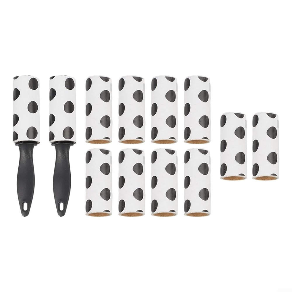 Pet Hair Lint Roller with Refill Rolls, Black