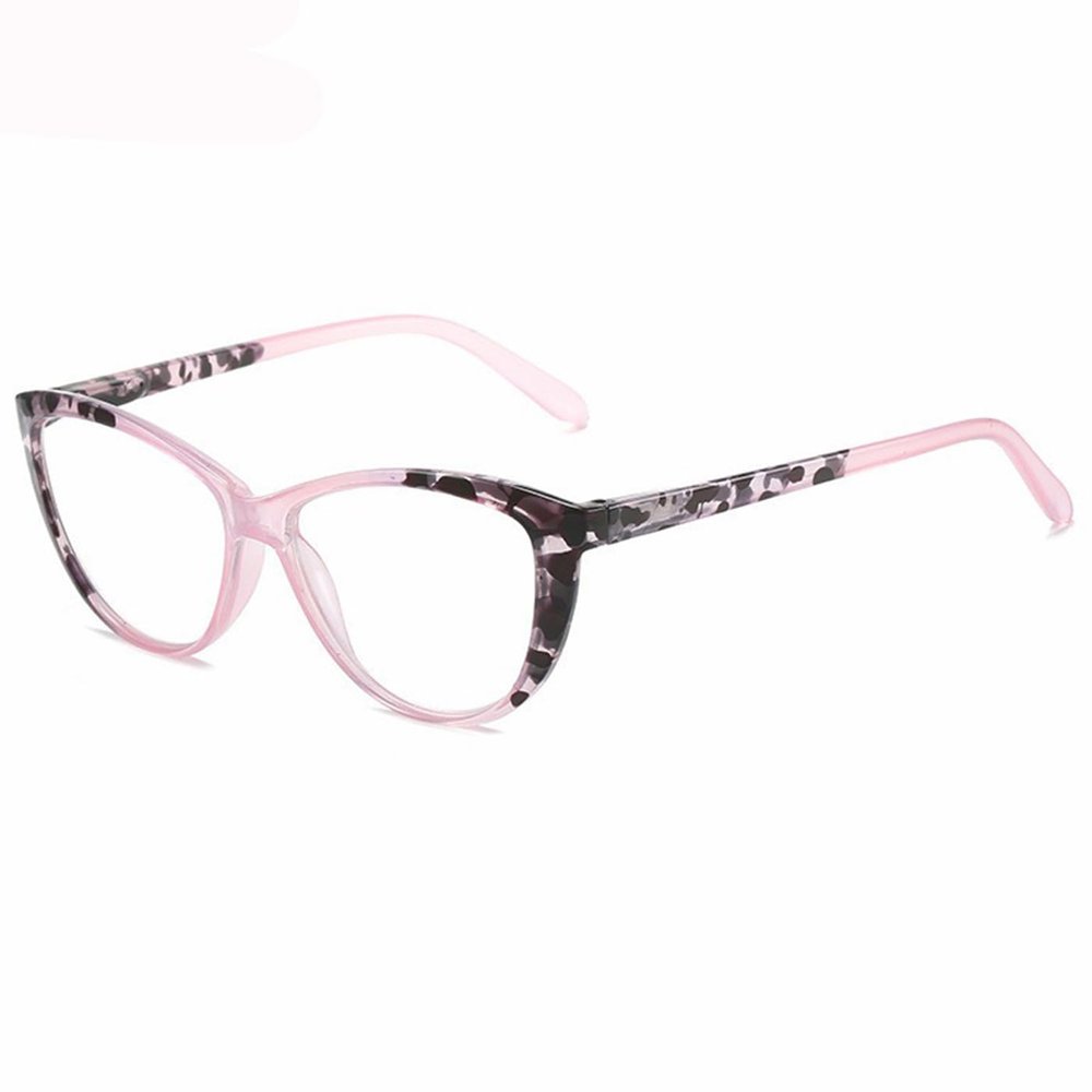 ABETOS Cat-Eye Women's Reading Glasses with Blue-Light Filter, Pink, +1.5