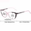 ABETOS Cat-Eye Women's Reading Glasses with Blue-Light Filter, Pink, +1.5 view 2