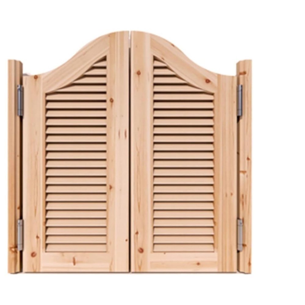 Customizable Solid Wood Double Swing Doors for Home and Office