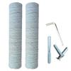 2-Pack M8 Cat Scratching Post Replacements, Sisal-Wrapped Posts with Screws, White Jute, 7.1 x 50 cm view 1