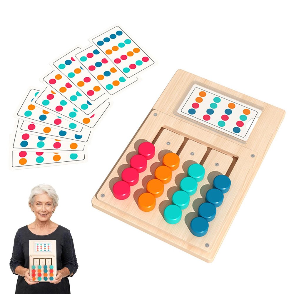 SIXHAOBU Color Memory Game for Seniors with Dementia, 12 Cards