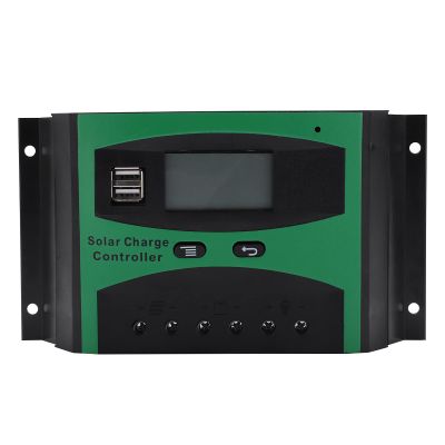 40A Solar Charge Controller with 2 USB Ports, 12V/24V