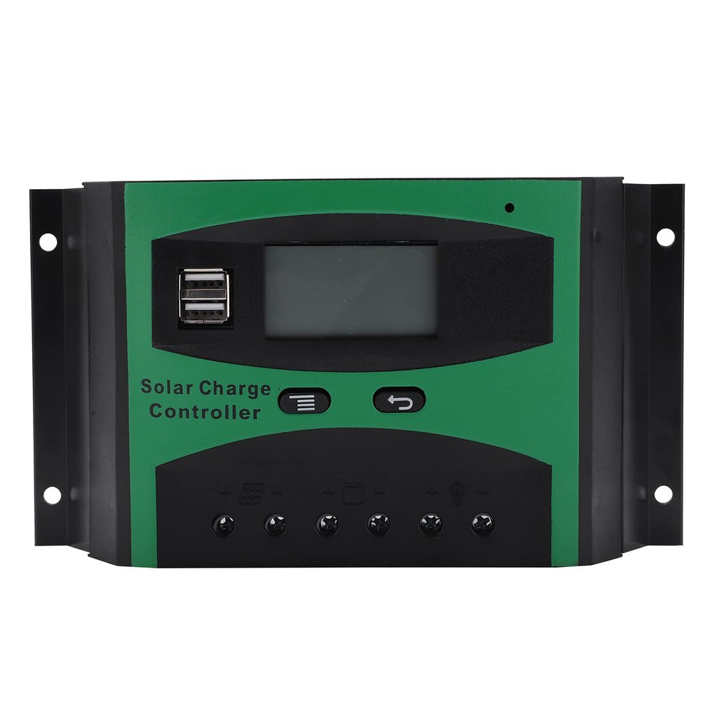 40A Solar Charge Controller with 2 USB Ports, 12V/24V