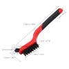 OHPHCALL 6-Piece Turtle Cleaning Brush Set with Red PU Handles and Double-Sided Nylon Heads view 2