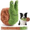 Gxdamxz Scent Toy for Dogs with Squeaker - Green Snail Shape view 1