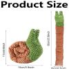Gxdamxz Scent Toy for Dogs with Squeaker - Green Snail Shape view 2