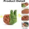 Gxdamxz Scent Toy for Dogs with Squeaker - Green Snail Shape view 3