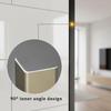 Self-Adhesive Aluminum Angle Trim, L-Profile Corner Guard for Walls, Stairs and Door Frames, Glossy White, 1.0 x 1.0 in view 3