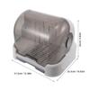 DECOMELODY Vertical Baby Bottle Drying Rack with Removable Dust Cover view 2