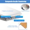 Hard Acrylic Windowsill Covers for Dogs, Easy-to-Clean Oak Wood Design, Functional LED Protection, Replacement Panel for Indoor Use view 3