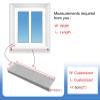 Hard Acrylic Windowsill Covers for Dogs, Easy-to-Clean Oak Wood Design, Functional LED Protection, Replacement Panel for Indoor Use view 4