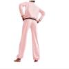 TUNAYI Unisex 2-Piece Latex Pants Set with Long-Sleeve Sweatshirt and Loose-Fit Pants, S–7XL, White, L view 2