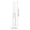 SKISUNO Button Hook with Non-Slip Handle, Acrylic and Steel Dressing Aid view 2