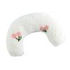 Alomejor Cat Pillow, Soft Plush U-Shape Pet Neck Support Pillow for Cats and Dogs, Ideal for Joint Relief and Spine Protection (White) view 2