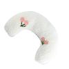 Alomejor Cat Pillow, Soft Plush U-Shape Pet Neck Support Pillow for Cats and Dogs, Ideal for Joint Relief and Spine Protection (White) view 4