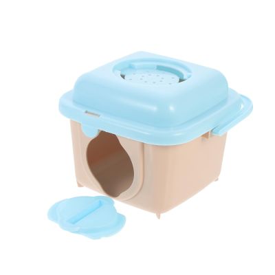 TOYANDONA Portable Plastic Hamster Carrier, 13 x 14 x 10 cm