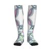 DUWAA Funny Compression Socks with Easter Bunny Print for Women and Men, Supports Circulation, Athletic Crew Socks, 1 Black, One Size view 4