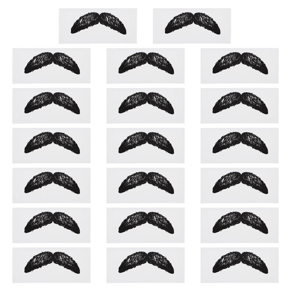 LOLIPPYY 20-Piece Nose Hair Wax Sticks, Small, Safe, Strong Adhesion, with Mustache and Beard Styling Stickers for Women's Face and Nose