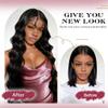 Lakaisa Body Wave Unprocessed Human Hair Bundles, #1B Natural Black, 2 Bundles, 20 Inches Each view 2