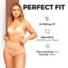 SIIL Ostomy Underwear for Women - High-Waisted Panties with Ostomy Pouch for Colostomy and Ileostomy Bags - Leak-Resistant Beige Briefs view 3