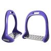 OPIGJUFD Safety Stirrups, 1 Pair, Aluminum Alloy, Thickened Non-Slip, Purple view 1