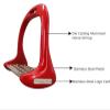 OPIGJUFD Safety Stirrups, 1 Pair, Aluminum Alloy, Thickened Non-Slip, Purple view 4