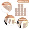 Hemobllo 10 Self-Adhesive Underarm Sweat Pads, Sweat-Absorbing and Discreet, Cotton, Khaki, for Adults view 3