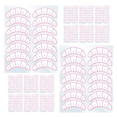 50 Sheets Eyelash Mapping Stickers Made of PVR for Eyelash Extensions