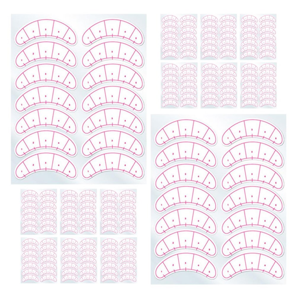 50 Sheets Eyelash Mapping Stickers Made of PVR for Eyelash Extensions