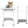 Foldable Height-Adjustable Dog Bathtub, 2-in-1, Gray view 3