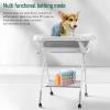 Foldable Height-Adjustable Dog Bathtub, 2-in-1, Gray view 4