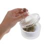VALICLUD Round Makeup Powder Puff with Bow and Glass Container view 4