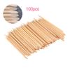 Cuticle Pushers, Double-Ended Nail Care Sticks, 100 Pieces view 3