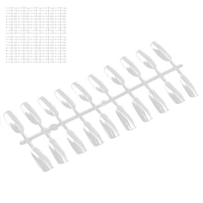 Taidda False Nail Tips, Transparent Display Tips for Nail Salons, 200 Pieces