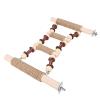 Pssopp Wooden Birdcage Ladder and Parrot Bridge Toy view 1