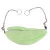 Alomejor Pet Bed, Banana-Shaped Plush House with Removable Cushion for Cats and Small Dogs, Green view 2