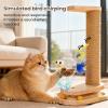 Cat Tree with Treat Dispenser and Scratch Board view 2