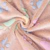 ZDAGELD Soft Coral Velvet Pet Blanket with Paw-and-Bone Pattern, Light Pink/Beige/Brown, 40.94 x 29.92 in view 2