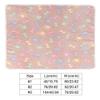 ZDAGELD Soft Coral Velvet Pet Blanket with Paw-and-Bone Pattern, Light Pink/Beige/Brown, 40.94 x 29.92 in view 4
