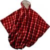 Cozy Fleece-Lined Wheelchair Cape with Hood, Red view 1