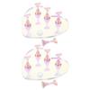 UKCOCO 2-Piece Magnetic Acrylic Nail Stand, Heart-Shaped Nail Tip Holder for DIY Nail Art view 1