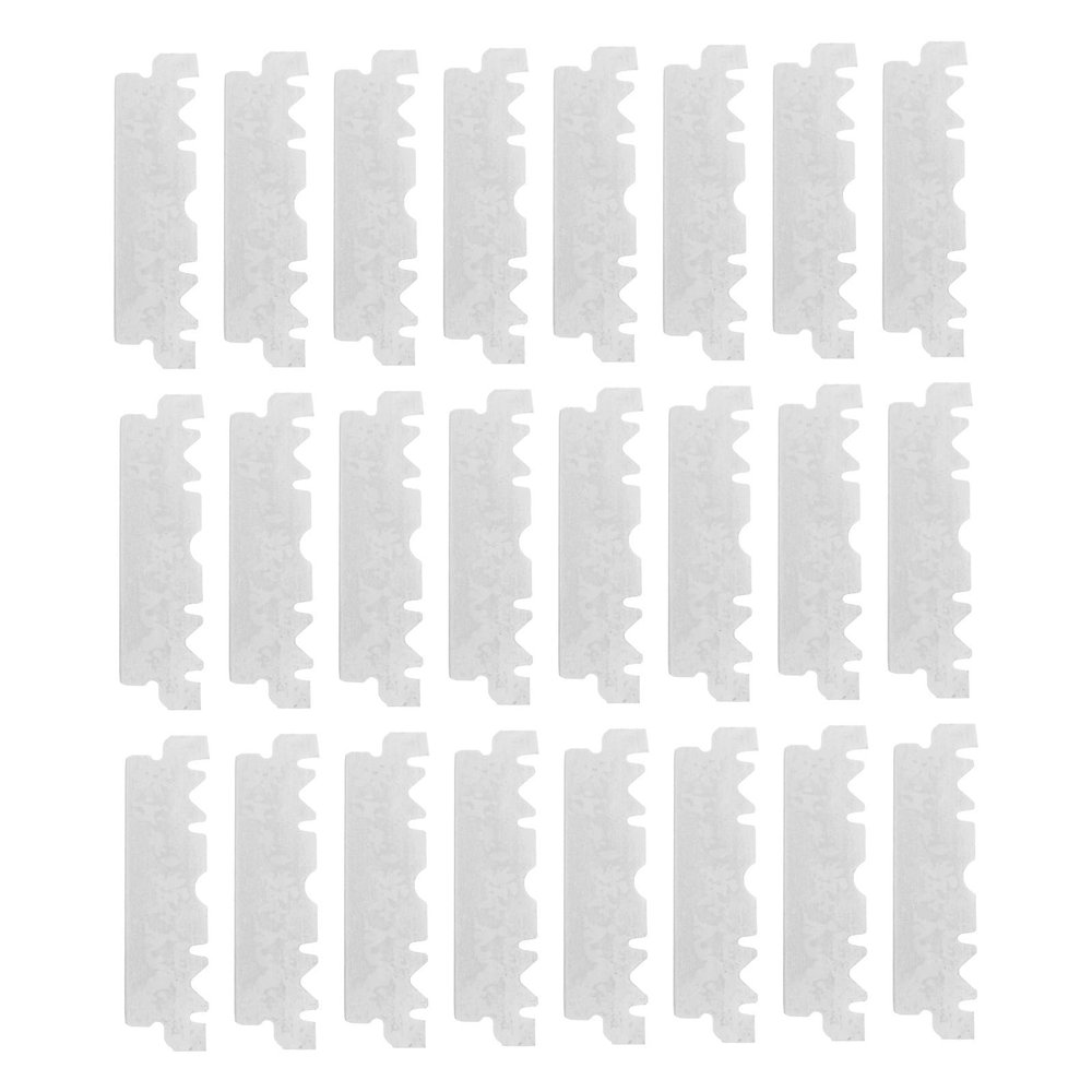 POPETPOP 100-Piece Stainless Steel Facial Razor Blades, Small Manual Replacement Razors for Men and Barbershops