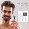 POPETPOP 100-Piece Stainless Steel Facial Razor Blades, Small Manual Replacement Razors for Men and Barbershops view 3