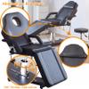 LSBIKE 360° Rotating Hydraulic Beauty Bed with Stool, Adjustable Massage Table with Removable Armrests and Headrest, Tattoo Bed Set for Spa, Tattoo and Facial Care (Black) view 4