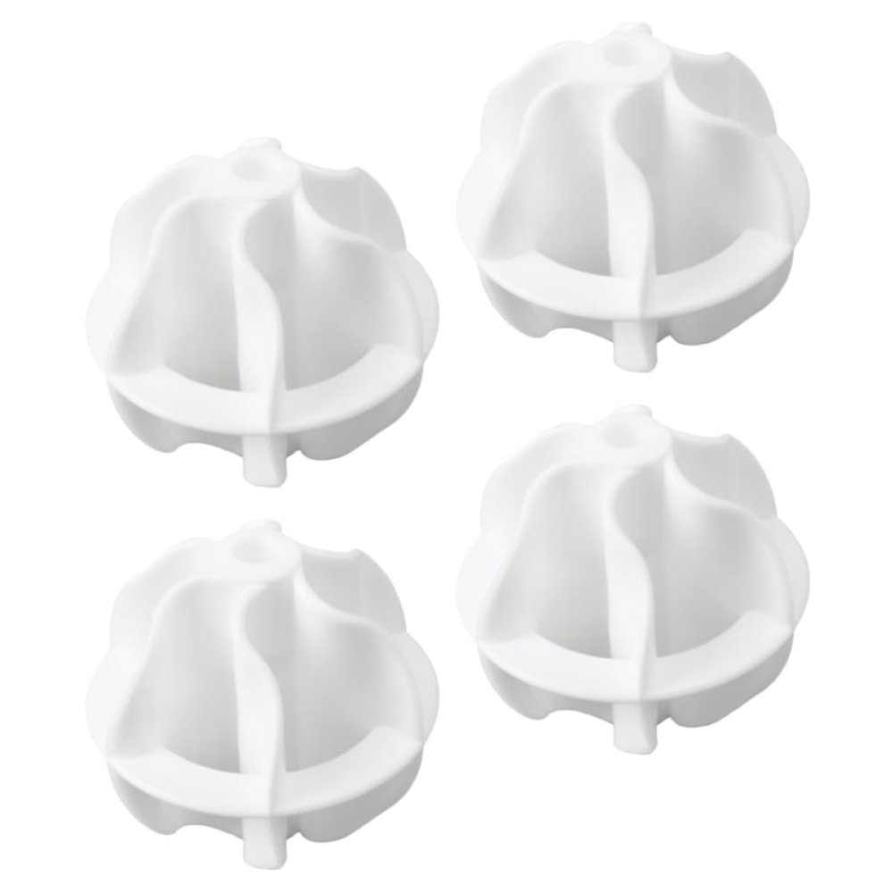 JECOMPRIS 4 Reusable PP Laundry Balls, White