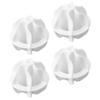 JECOMPRIS 4 Reusable PP Laundry Balls, White view 1