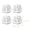 JECOMPRIS 4 Reusable PP Laundry Balls, White view 2