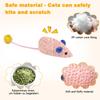 MOTIBACK Cat Toy Mice, 3-Pack with Catnip and Feathers view 3